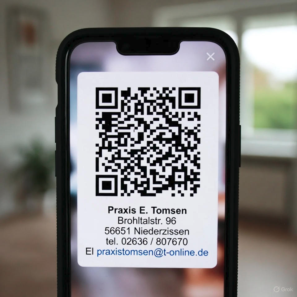 QR-Code für Kontaktdaten